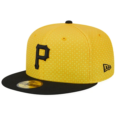 Men's New Era  Gold/Black Pittsburgh Pirates 2023 City Connect 59FIFTY Fitted Hat