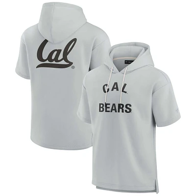 Unisex Fanatics Gray Cal Bears Elements Super Soft Fleece Short Sleeve Pullover Hoodie