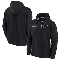 Unisex Fanatics Black Miami Hurricanes Elements Super Soft Fleece Pullover Hoodie