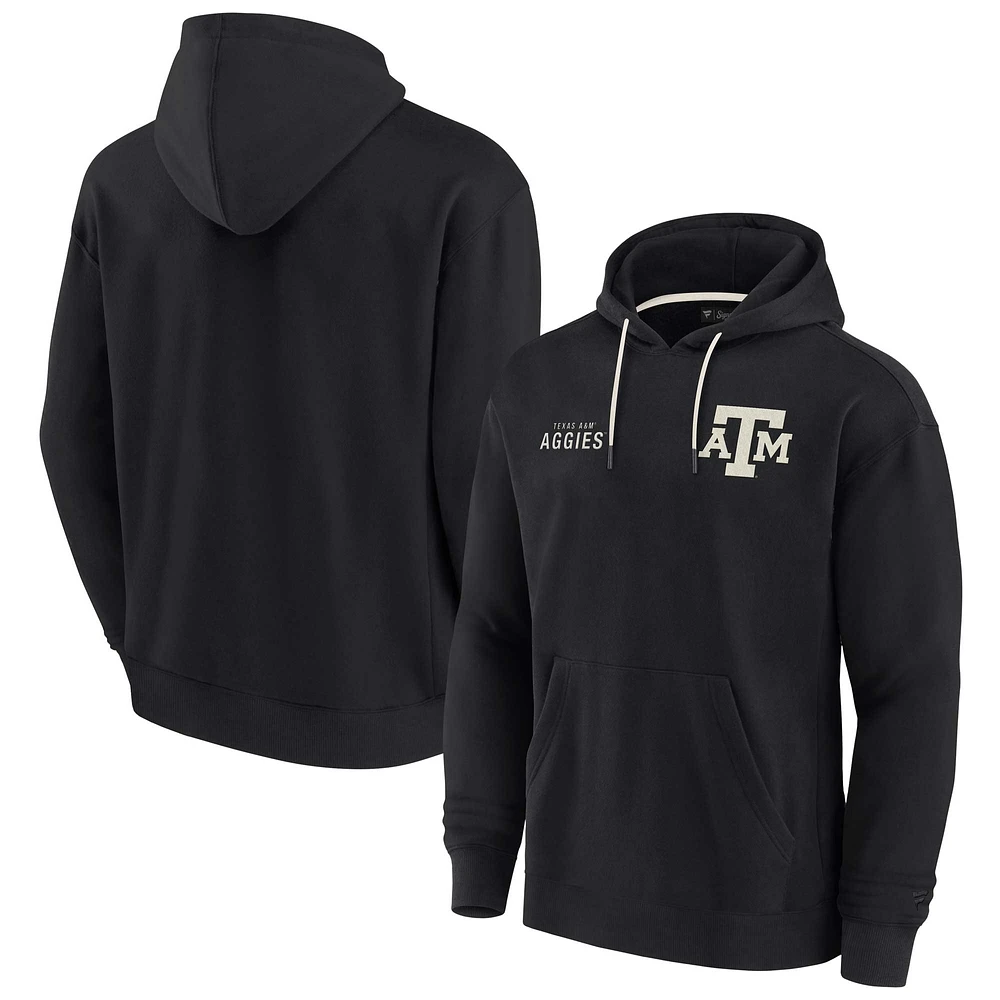 Unisex Fanatics Black Texas A&M Aggies Elements Super Soft Fleece Pullover Hoodie