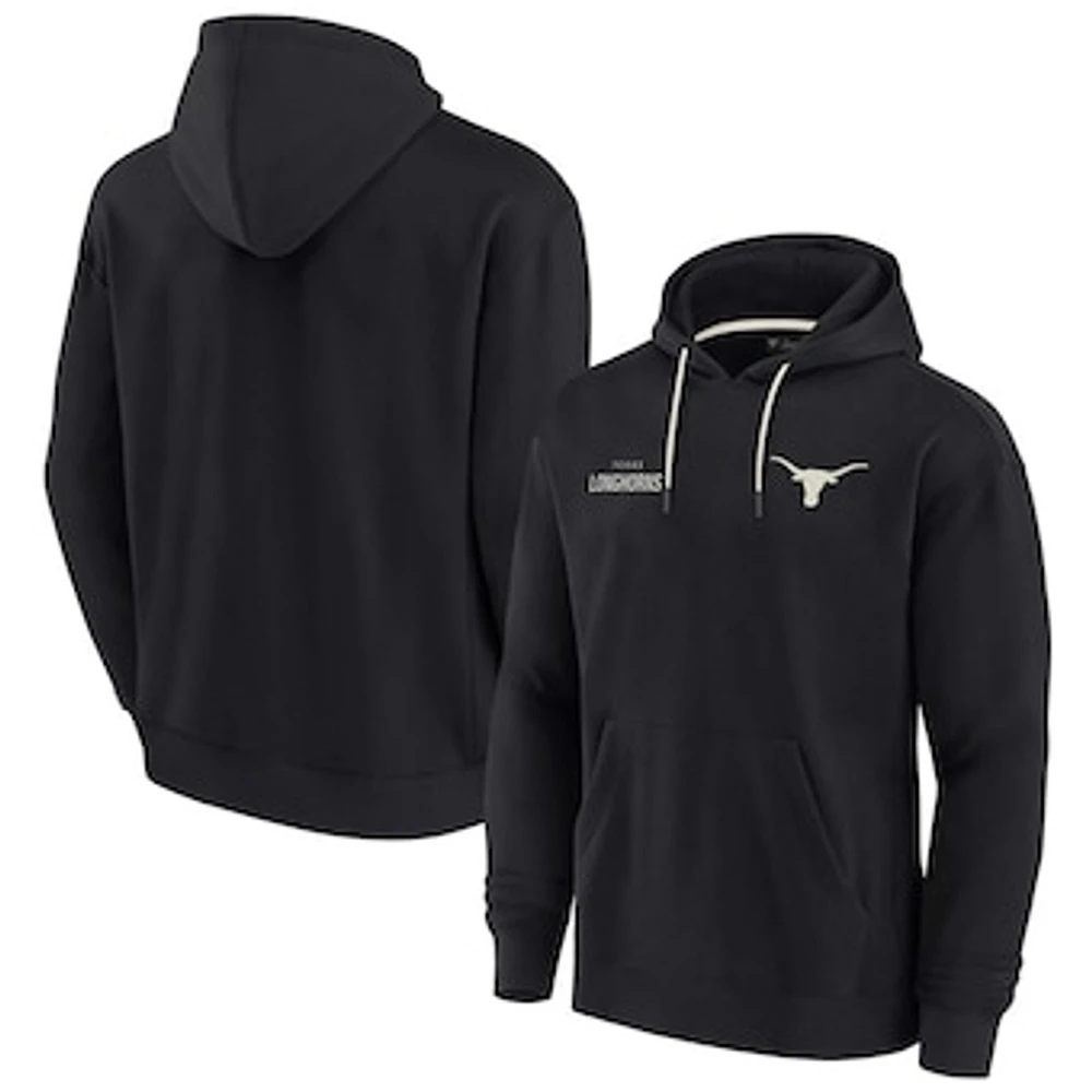 Unisex Fanatics Black Texas Longhorns Elements Super Soft Fleece Pullover Hoodie