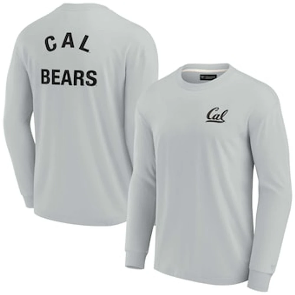 Unisex Fanatics Gray Cal Bears Elements Super Soft Long Sleeve T-Shirt