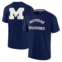 Unisex Fanatics Navy Michigan Wolverines Elements Super Soft Short Sleeve T-Shirt