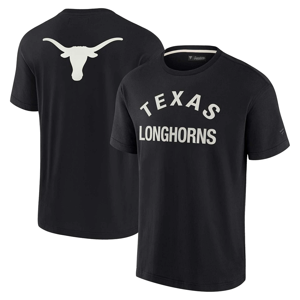 Unisex Fanatics Black Texas Longhorns Elements Super Soft Short Sleeve T-Shirt