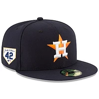 Men's New Era Navy Houston Astros 2024 Jackie Robinson Day 59FIFTY Fitted Hat