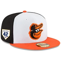 Men's New Era White Baltimore Orioles 2024 Jackie Robinson Day 59FIFTY Fitted Hat