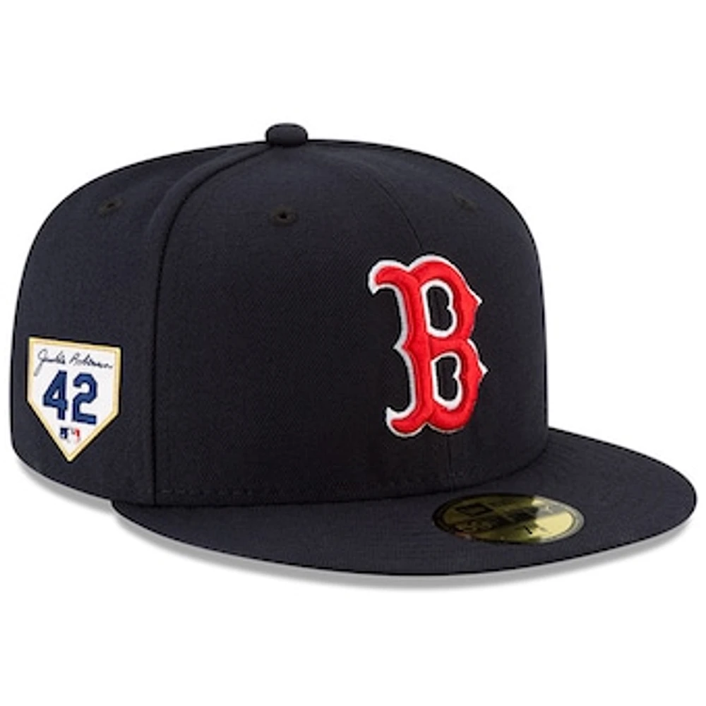 Men's New Era Navy Boston Red Sox 2024 Jackie Robinson Day 59FIFTY Fitted Hat