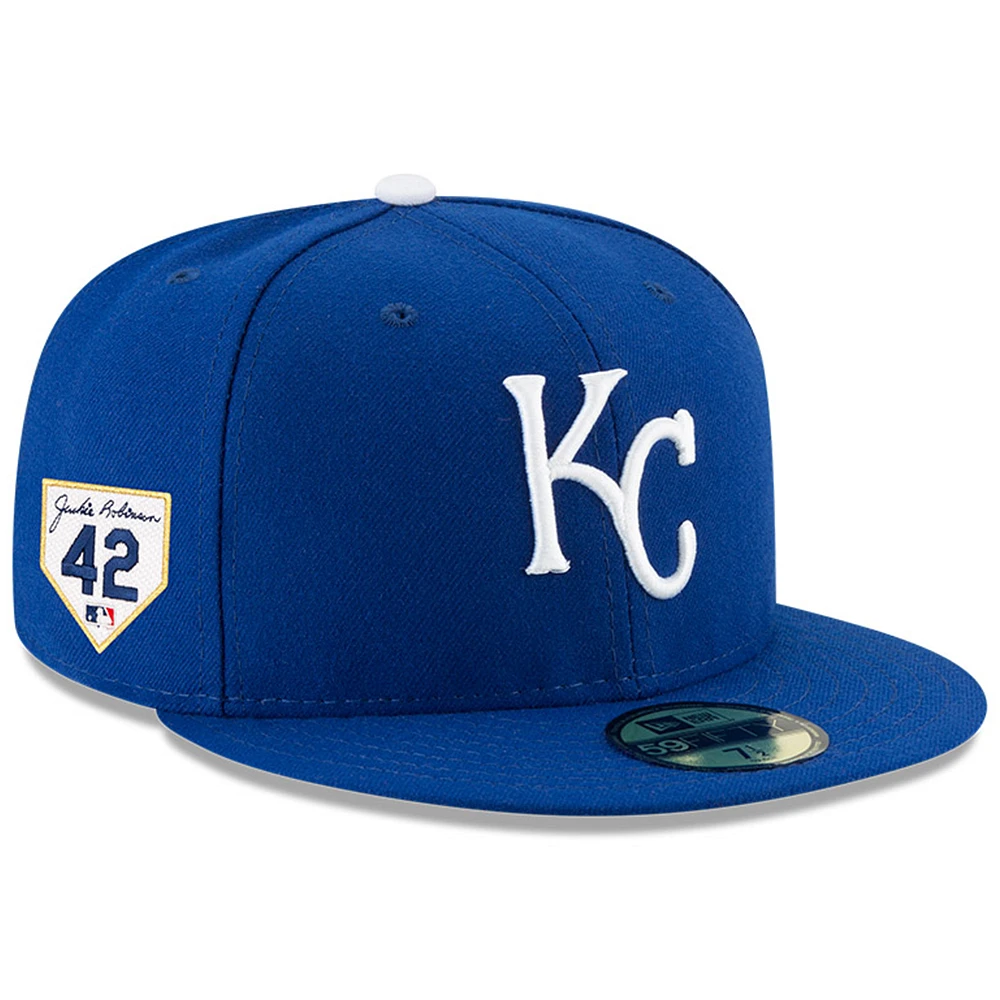 Men's New Era Royal Kansas City Royals 2024 Jackie Robinson Day 59FIFTY Fitted Hat