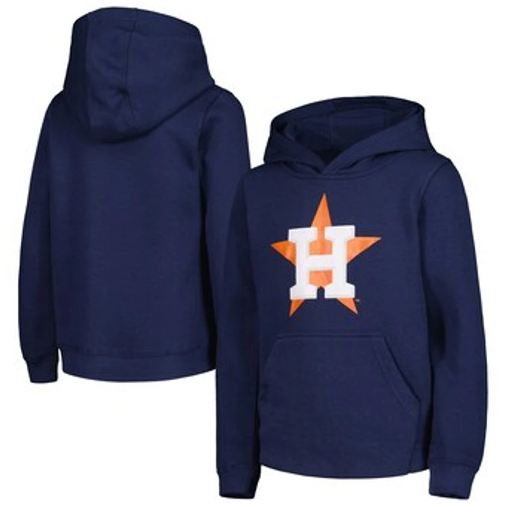 Youth Navy Houston Astros Team Primary Logo Pullover Hoodie