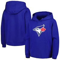 Youth Royal Toronto Blue Jays Team Primary Logo Pullover Hoodie