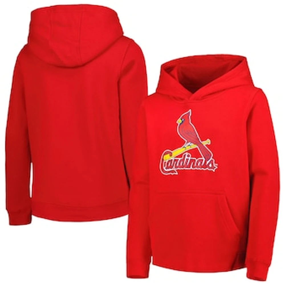 Youth Red St. Louis Cardinals Team Primary Logo Pullover Hoodie