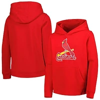 Youth Red St. Louis Cardinals Team Primary Logo Pullover Hoodie