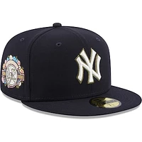 Men's New Era Navy York Yankees 100th Anniversary Spring Training Botanical 59FIFTY Fitted Hat