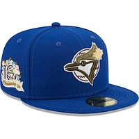 Men's New Era Blue Toronto Blue Jays 10th Anniversary Spring Training Botanical 59FIFTY Fitted Hat