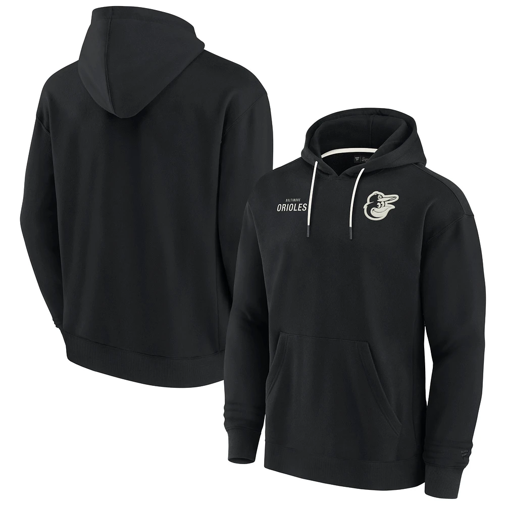 Unisex Fanatics Black Baltimore Orioles Elements Super Soft Fleece Pullover Hoodie