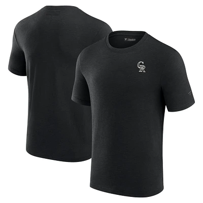 Men's Fanatics Black Colorado Rockies Modal Short Sleeve T-Shirt