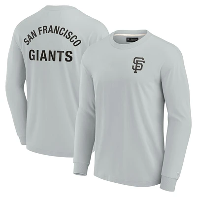 Unisex Fanatics Gray San Francisco Giants Elements Super Soft Long Sleeve T-Shirt