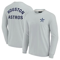 Unisex Fanatics Gray Houston Astros Elements Super Soft Long Sleeve T-Shirt