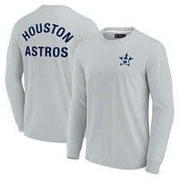 Unisex Fanatics Gray Houston Astros Elements Super Soft Long Sleeve T-Shirt