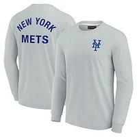 Unisex Fanatics Gray New York Mets Elements Super Soft Long Sleeve T-Shirt