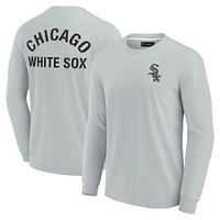 Unisex Fanatics Gray Chicago White Sox Elements Super Soft Long Sleeve T-Shirt