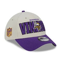 Men's New Era  Cream Minnesota Vikings 2023 NFL Draft 39THIRTY Flex Hat