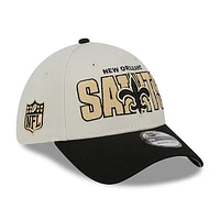 Men's New Era  Cream Orleans Saints 2023 NFL Draft 39THIRTY Flex Hat