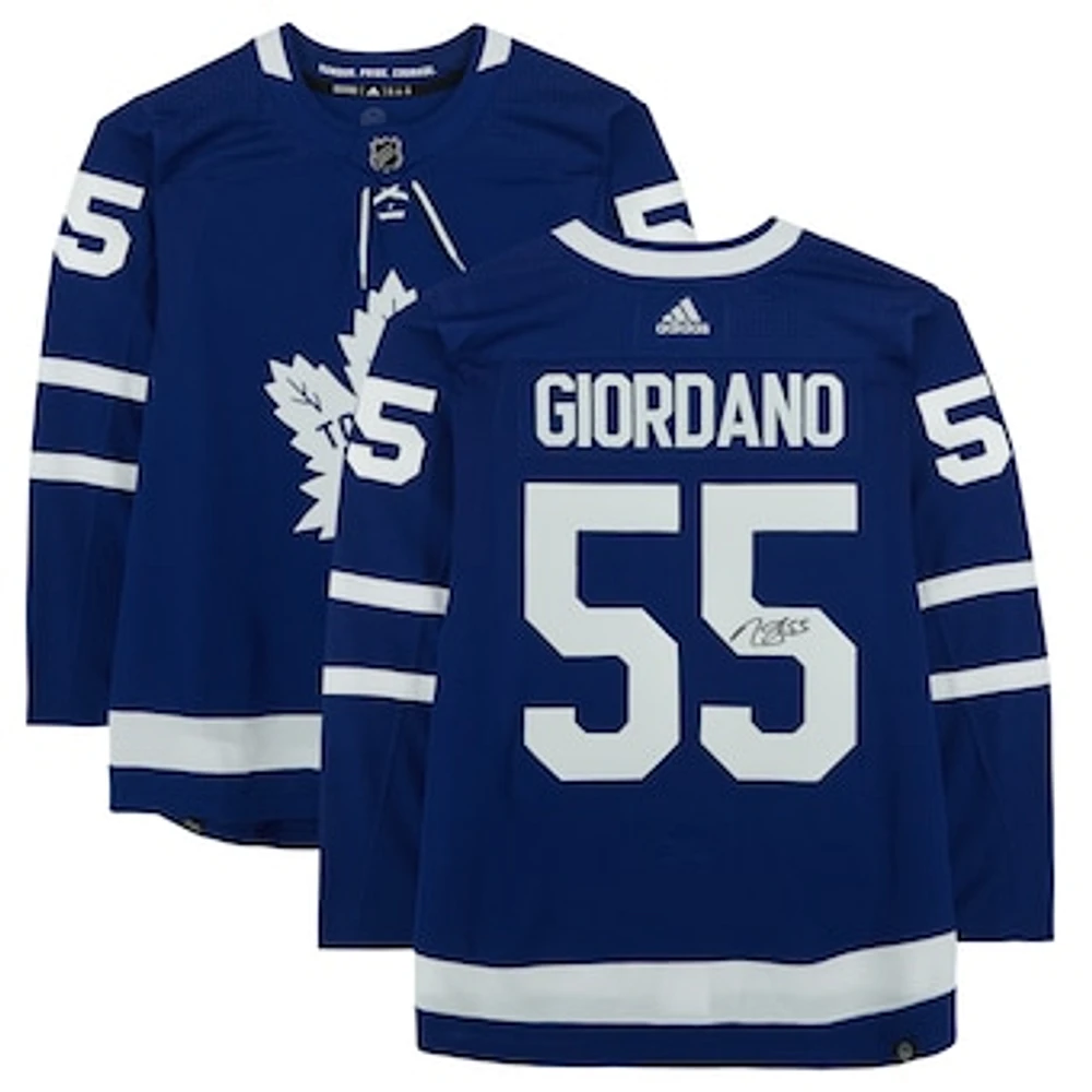 Mark Giordano Toronto Maple Leafs Autographed Adidas Authentic Jersey