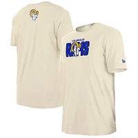 Men's New Era  Cream Los Angeles Rams 2023 NFL Draft T-Shirt