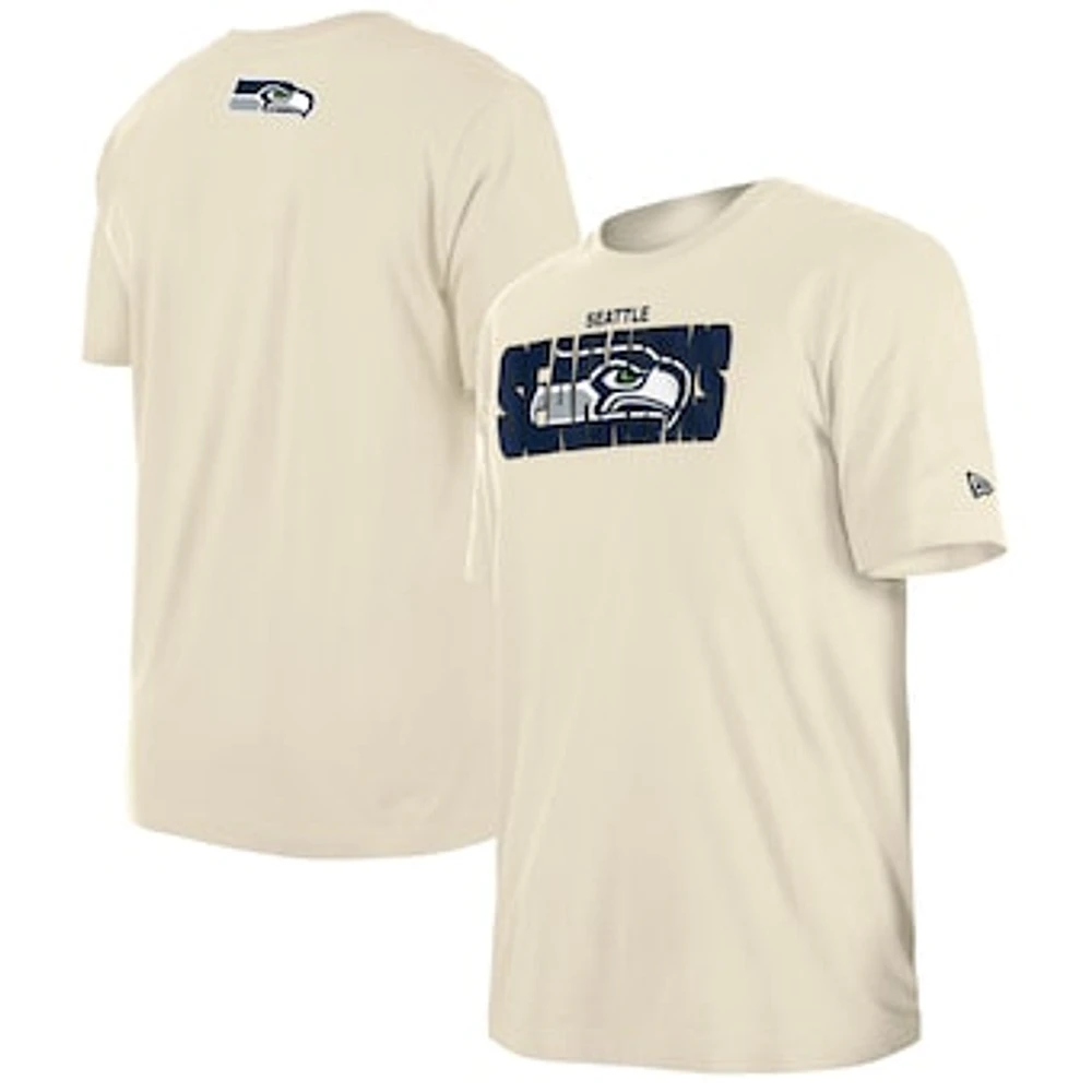 Men's New Era  Cream Seattle Seahawks 2023 NFL Draft T-Shirt