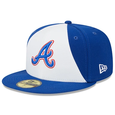 Men's New Era White/Royal Atlanta Braves 2023 City Connect 59FIFTY Fitted Hat