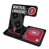 Montreal Canadiens Personalized 3-in-1 Charging Station