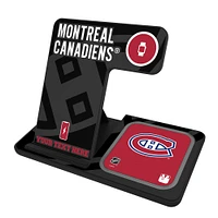 Montreal Canadiens Personalized 3-in-1 Charging Station