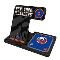 New York Islanders Personalized 3-in-1 Charging Station