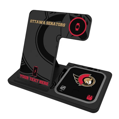 Ottawa Senators Personalized 3-in-1 Charging Station