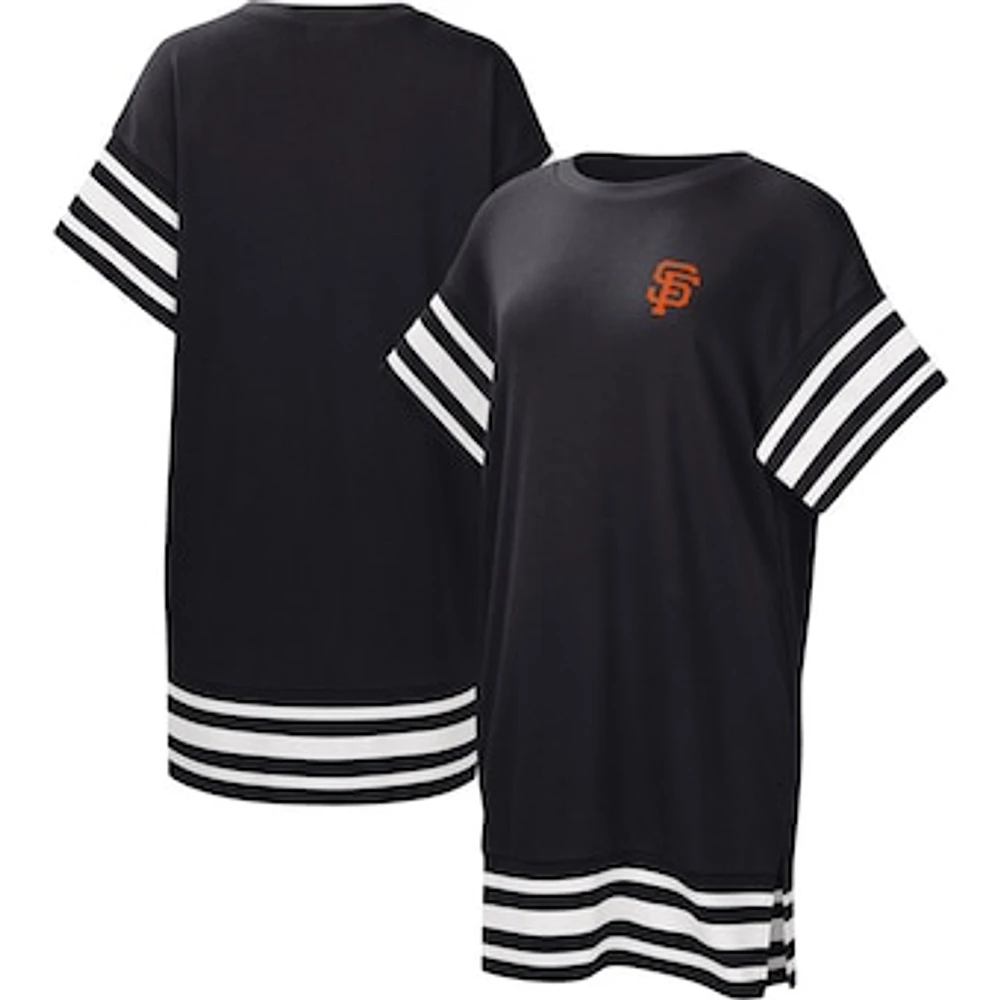 Women's Touch  Black San Francisco Giants Cascade T-Shirt Dress