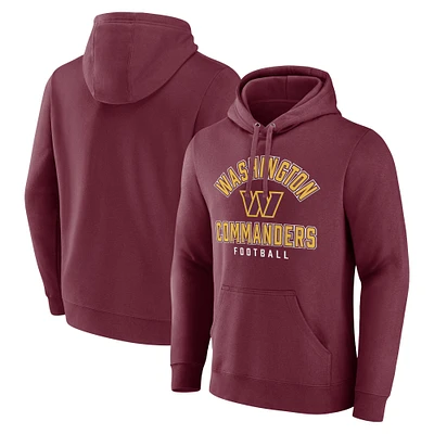 Men's Fanatics  Burgundy Washington Commanders Between the Pylons Pullover Hoodie