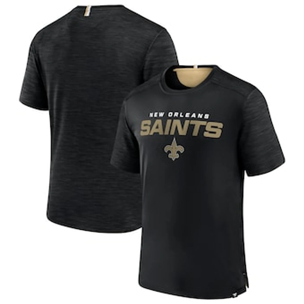 Men's Fanatics Black New Orleans Saints Defender Evo T-Shirt