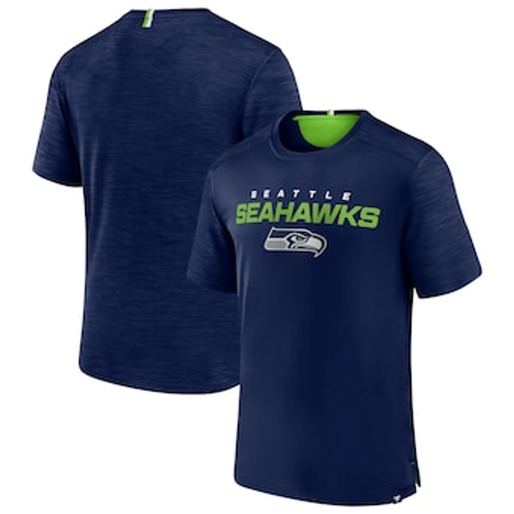 Men's Fanatics College Navy Seattle Seahawks Defender Evo T-Shirt