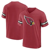 Men's Fanatics  Cardinal Arizona Cardinals Jersey Tackle V-Neck T-Shirt