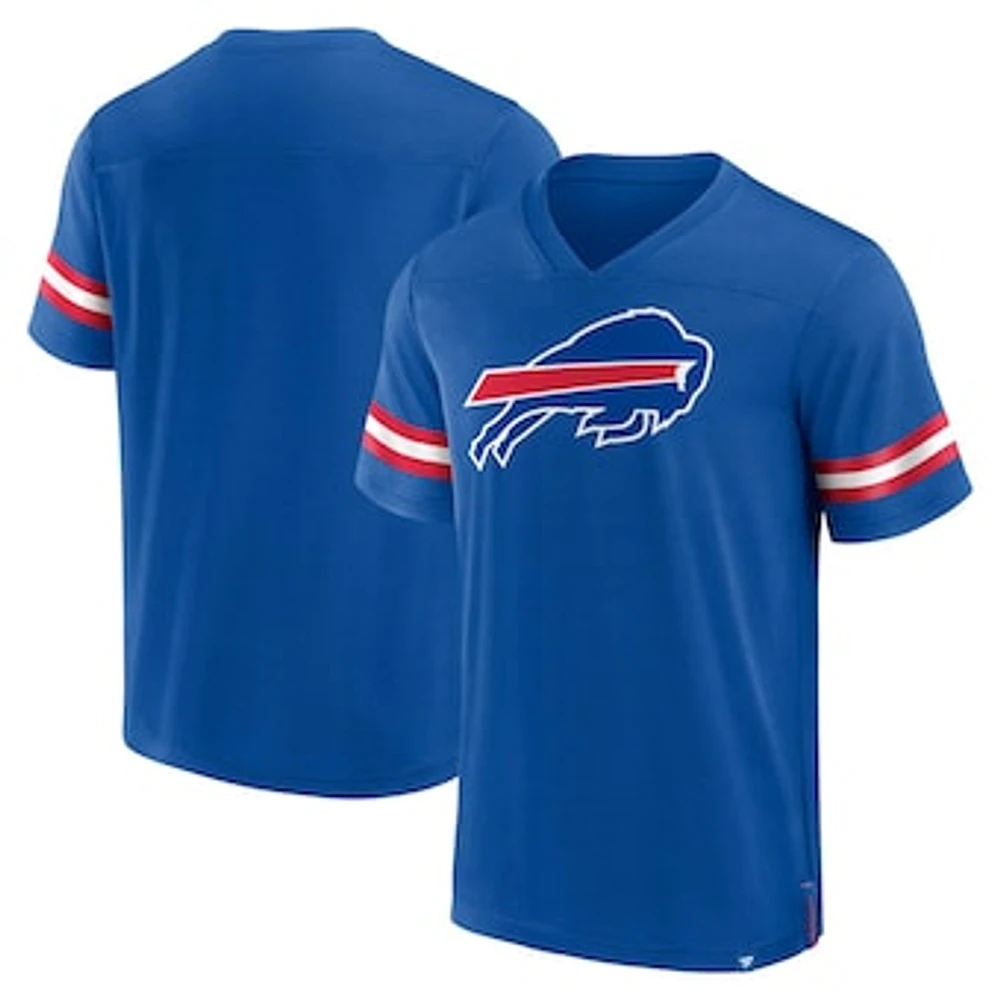 Men's Fanatics  Royal Buffalo Bills Jersey Tackle V-Neck T-Shirt