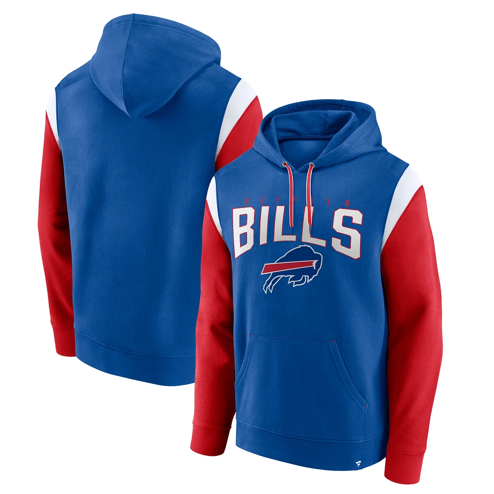 Men's Fanatics Royal Buffalo Bills Trench Battle Pullover Hoodie