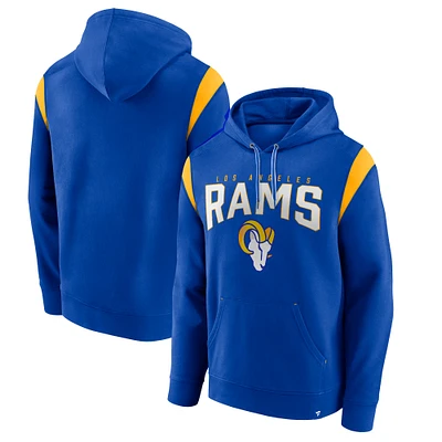 Men's Fanatics Royal Los Angeles Rams Trench Battle Pullover Hoodie