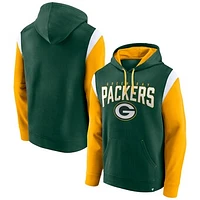 Men's Fanatics Green Green Bay Packers Trench Battle Pullover Hoodie