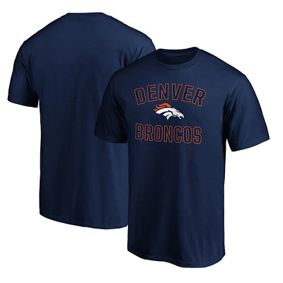 Men's Fanatics Navy Denver Broncos  Victory Arch T-Shirt