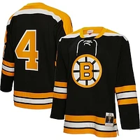 Men's Mitchell & Ness Bobby Orr Black Boston Bruins Big Tall 1971 Blue Line Player Jersey