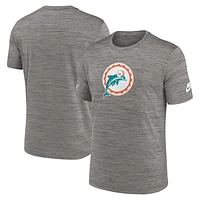 Men's Nike Heather Charcoal Miami Dolphins 2023 Sideline Alternate Logo Performance T-Shirt