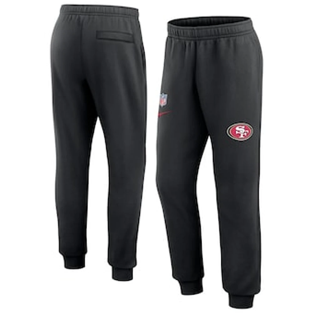 Men's Nike Black San Francisco 49ers 2023 Sideline Club Jogger Pants