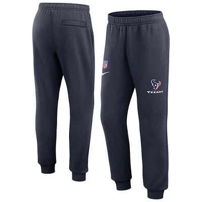 Men's Nike Navy Houston Texans 2023 Sideline Club Jogger Pants