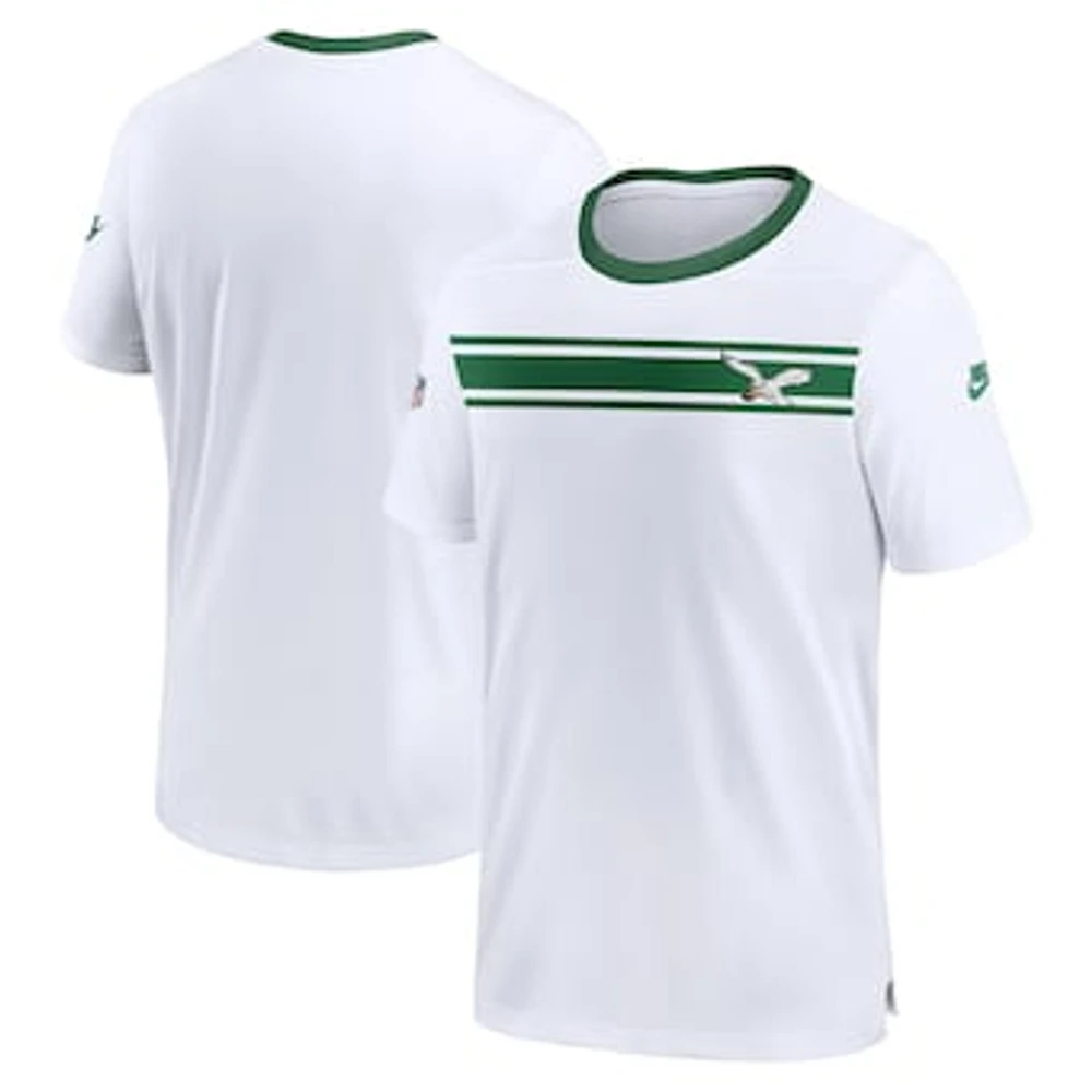 Men's Nike White Philadelphia Eagles Sideline Coaches Alternate Performance T-Shirt